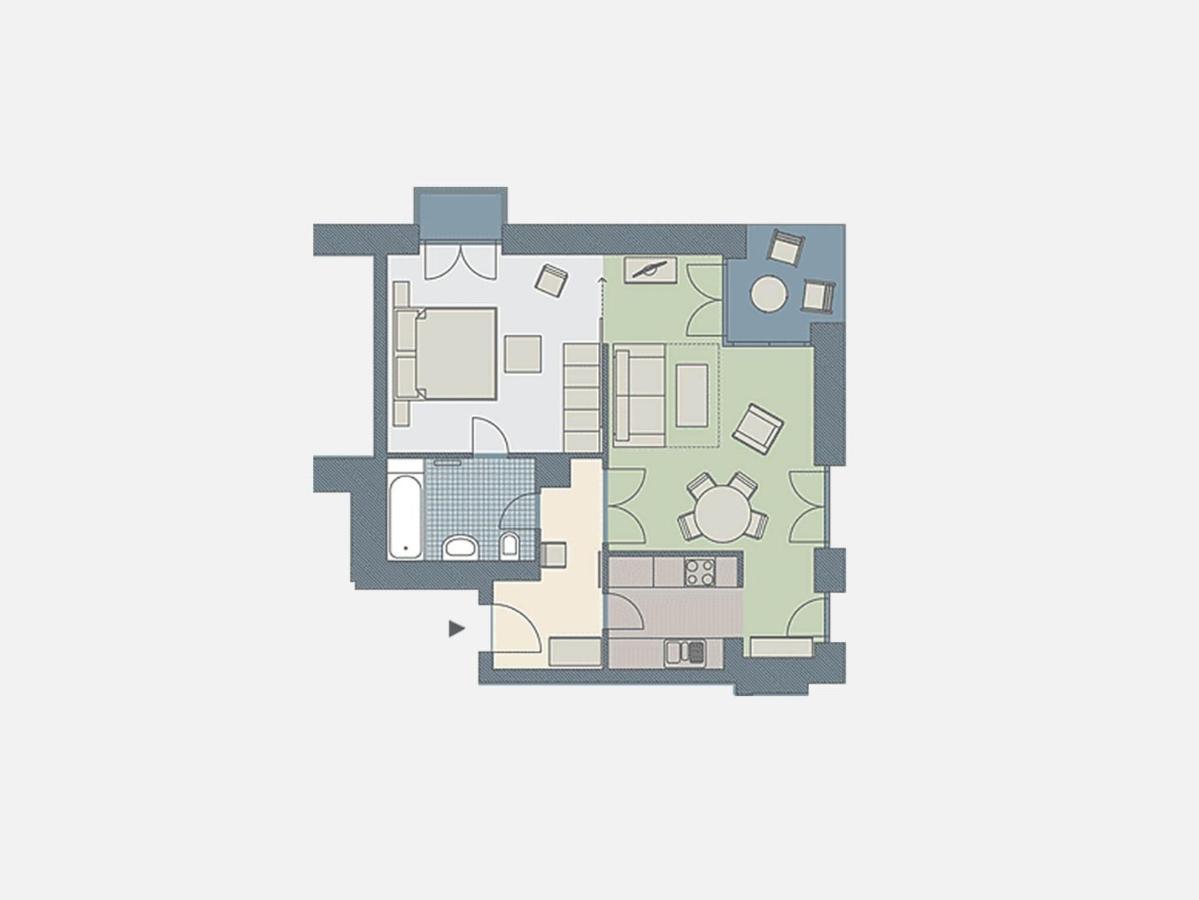 Kaiservillen Heringsdorf - Ferienwohnung Mit 1 Schlafzimmer Und Terrasse D204 Kültér fotó